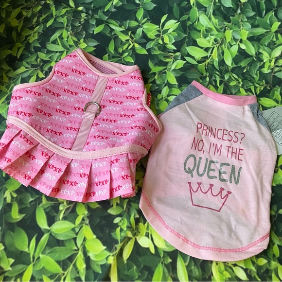 PINK Pet/ Dog Apparel + Harness - Picture 1 of 7